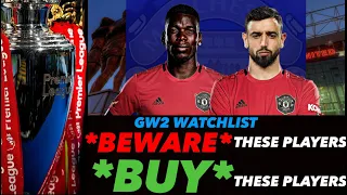 FPL GW2 PLAYERS TO BUY & AVOID/TRAPS **BASED ON EYE TEST** | Fantasy Premier League Tips 2021/22 |