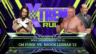 CM Punk vs. Brock Lesnar - WWE Championship - Extreme Rules