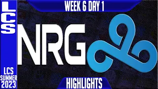 NRG vs C9 Highlights | LCS Summer 2023 W6D1 | NRG Esports vs Cloud9