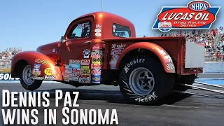 Dennis Paz wins Super Gas at DENSO NHRA Sonoma Nationals