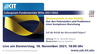 Soll die Politik der Wissenschaft folgen? (Alexander Bogner)