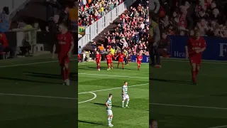 Steven Gerrard scores against Celtic in a charity match at Anfield and he's pelted with missiles