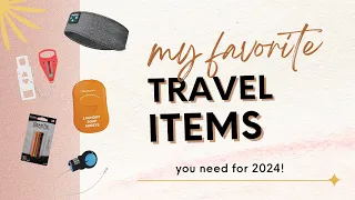 TRAVEL ITEMS YOU NEED FOR 2024 | Amazon Travel Essentials