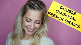 Easy Double Diagonal French Braids