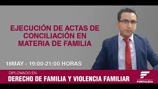 EJECUCIÓN DE ACTAS DE CONCILIACIÓN EN MATERIA DE FAMILIA