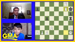 George Stephanopoulos takes on 11-year old chess prodigy l GMA