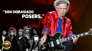 EL PROBLEMA DE KEITH RICHARDS CON GUNS N´ROSES