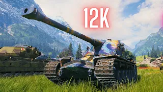 World of Tanks Kranvagn 12K Damage 9 Kills & AMX 50 B 11.5K Damage