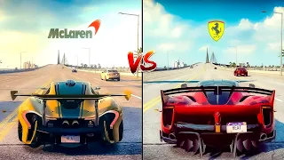 NFS Heat Drag Race: Mclaren P1 GTR Vs Ferrari FXX-K Evo