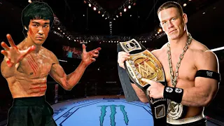 BRUCE LEE VS JOHN CENA 😱🔥😰*WRESTLEMANIA* (EA SPORTS UFC 4) UFC KNOCKOUTS | BRUCE LEE FIGHT | UFC