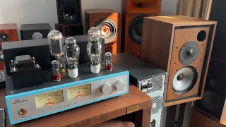 LaoChen 300B 845 Tube Amplifier Single-Ended Class A Testing before sending