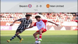 BAYERN MUNCHEN 2-0 MANCHESTER UNITED | UEFA YOUTH CHAMPIONS LEAGUE | EXTENDED HIGHLIGHTS | 20/09/23