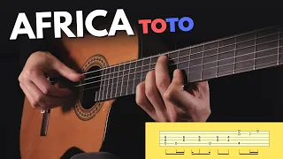 When you play AFRICA on a classical guitar