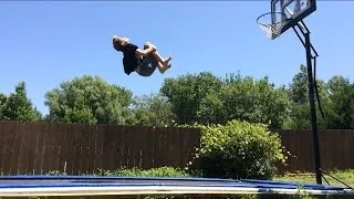 Double backflip on trampoline tutorial (landed)