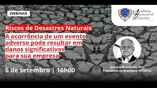 Webinar Riscos de Desastres Naturais