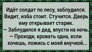 Как Солдат с Внучкой Лесника Заночевал! Сборник Свежих Анекдотов! Юмор!