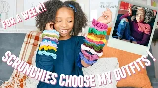 Scrunchies choose my outfits FOR A WEEK!