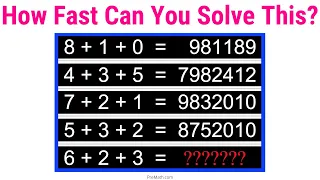 How Fast Can You Solve This Logic Puzzle?