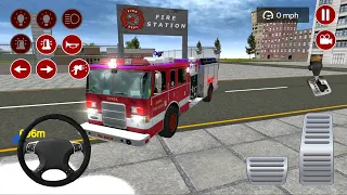 Real Fire Truck Driving Simulator Fire Fighting - Tampa Fire Department Truck - Android Gameplay