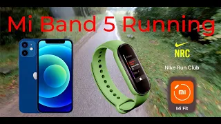 Mi Band 5 Running with iPhone Mi Fit and Nike Running Club