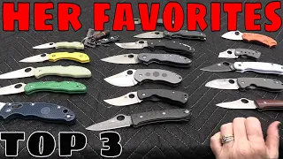 The Very BEST Spyderco Knives (according to her)
