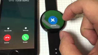 Android wear works with iOS/iPhone v0.2 release.
