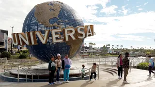 Universal CityWalk Orlando Complete Walkthrough on a Sunny Day · Universal Studios Florida 4K