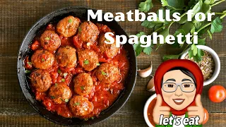 Easy Meatballs For Spaghetti Without Eggs  | Part 1              #shorts