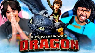 HOW TO TRAIN YOUR DRAGON (2010) MOVIE REACTION! Toothless & Hiccup | First Time Watching &ReWatching