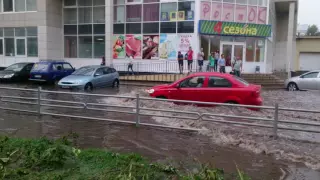 Потоп в Твери!!!!!!! 27.07.2016 г.