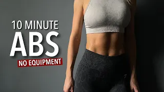 10 Min ABS Workout / Strong Core & Abs/ No Equipment/- Fit By Angela