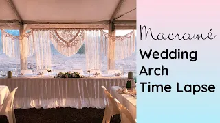 Macrame Wedding Arch Time Lapse