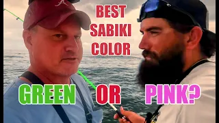 Pink vs Green Sabiki Challenge......and Trolling for Bait