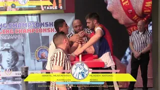 SENIOR MEN 65 kg RIGHT HAND - EUROPEAN ARMWRESTLING CHAMPIONSHIP 2022