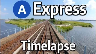 ⁴ᴷ⁶⁰ NYC Subway Timelapse - The A Express to Rockaway Park