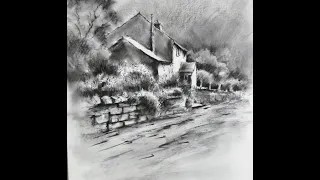 Create  beautiful Watercolours by planning ahead with Charcoal art