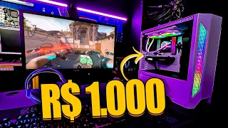 PC GAMER BARATO DE R$ 1000 REAIS - FAZER LIVES E RODA TUDO (O MELHOR) !!