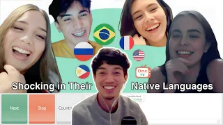 Filipino Polyglot FUNNY Interaction w/ Native Speakers