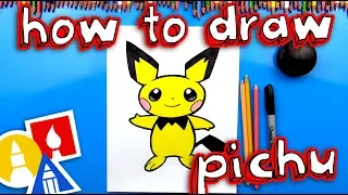 How To Draw Pichu Pokemon - NEW BLUE TABLE