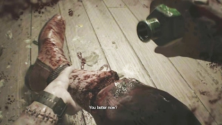 Jack Chops Ethans Leg Off - Brutal Resident Evil 7 Scene