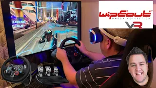 Sony PSVR - PS4 - Wipeout Omega Collection VR - Logitech G29 Wheel & Pedals - Arcade