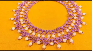 Необычное КОЛЬЕ из Бисера и Бусин / beaded necklace / Бисероплетение / necklace diy