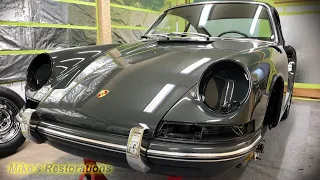 Porsche 911 Restoration Project Installing Front Fenders/ Video 65