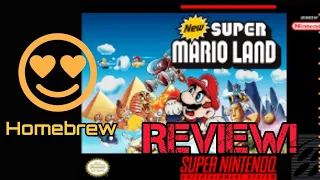 New Super Mario Land (SNES Homebrew) Review and Gameplay