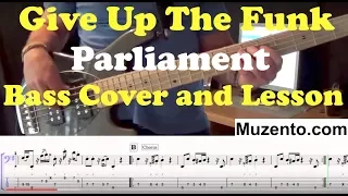 Give up the Funk - Bass Cover and Lesson