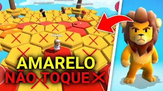 AMARELO PROIBIDO! NÃO POSSO TOCAR NA COR COM MEU SOBRINHO - STUMBLE GUYS!