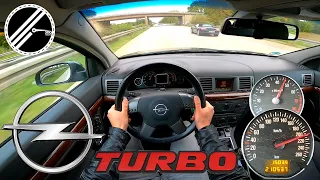 Opel Signum 2.0 Turbo 175 PS Top Speed Drive On German Autobahn No Speed Limit POV