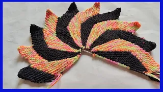 40 फंदे से बनाए चकरी वाला पायदान  knitting, Paydan / door mat / paidan  @NILIMACREATION18