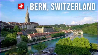 🇨🇭 4K Relaxing Walk BERN, Switzerland. Sunny Walking Tour ☀️ 2023