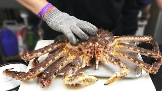 Taiwanese Food - Giant  King Crab Cooked Five Ways  Seafood